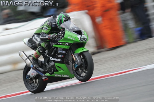 2010-05-08 Monza 1716 La Roggia - Superbike - Qualifyng Practice - Tom Sykes - Kawasaki ZX 10R